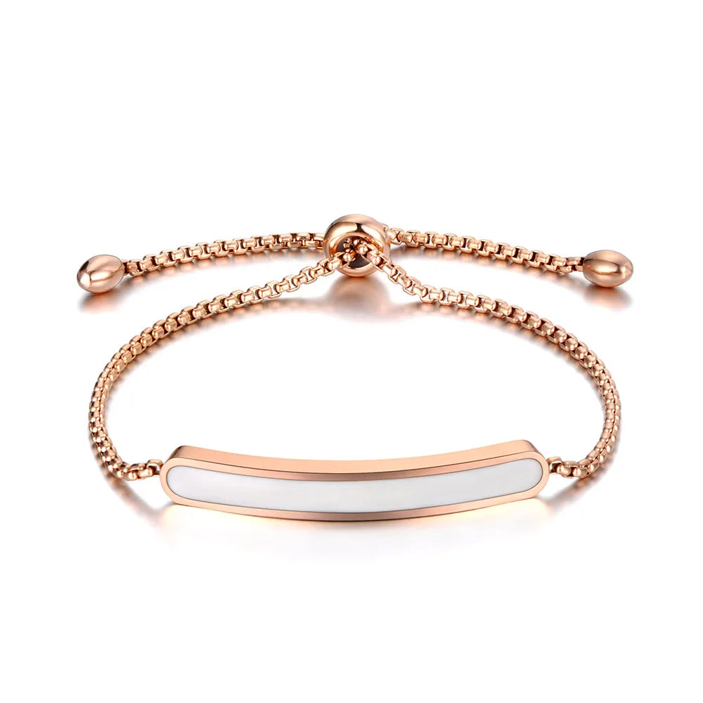 Elegantes Fußkettchen aus Edelstahl in Roségold mit 3D-Kreisen