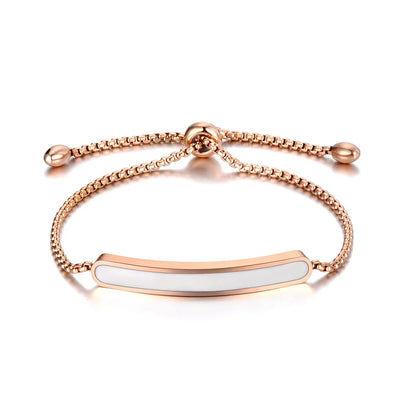 Elegantes Fußkettchen aus Edelstahl in Roségold mit 3D-Kreisen