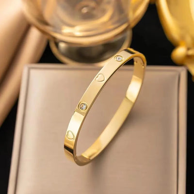 Eternal Shine – Minimalistischer Zirkonia-Armreif
