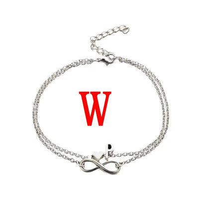 Buchstaben Anhänger Ketten-Initials Fußkettchen