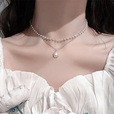 Eternal Pearl – Elegante Perlenkette mit Goldkette, verstellbar & hochwertig