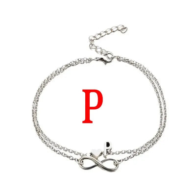 Buchstaben Anhänger Ketten-Initials Fußkettchen