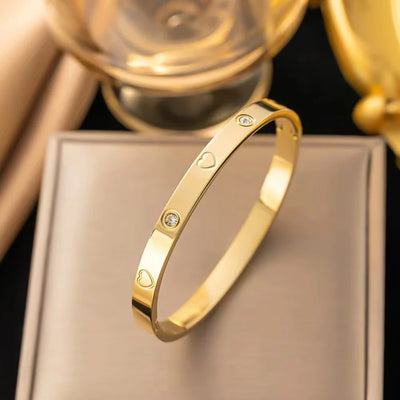 Eternal Shine – Minimalistischer Zirkonia-Armreif