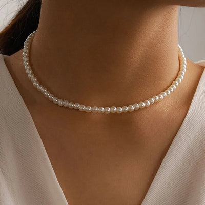 Eternal Pearl – Elegante Perlenkette mit Goldkette, verstellbar & hochwertig