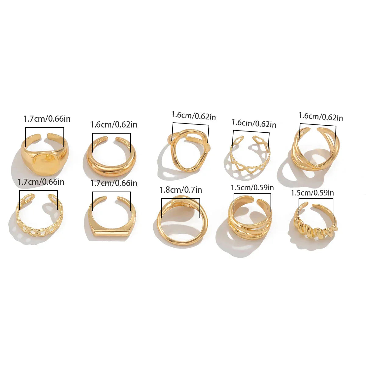 Goldene Minimalistische Ringe Eleganz für jeden Stil