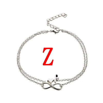 Buchstaben Anhänger Ketten-Initials Fußkettchen