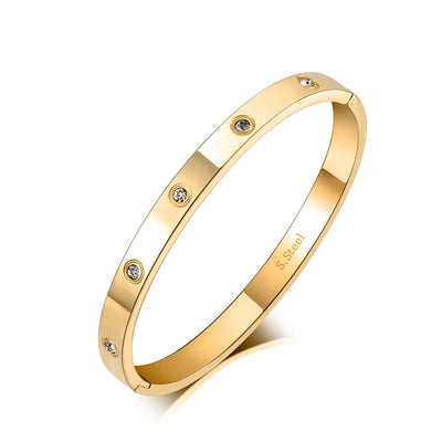 Elegantes Fußkettchen aus Edelstahl in Roségold mit 3D-Kreisen