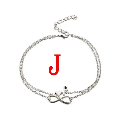 Buchstaben Anhänger Ketten-Initials Fußkettchen