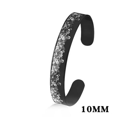 Minimalistisches Edelstahl-Manschettenarmband