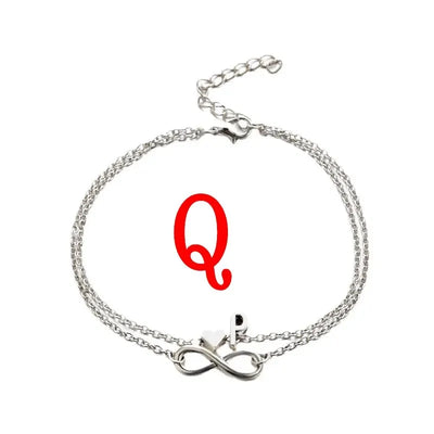 Buchstaben Anhänger Ketten-Initials Fußkettchen